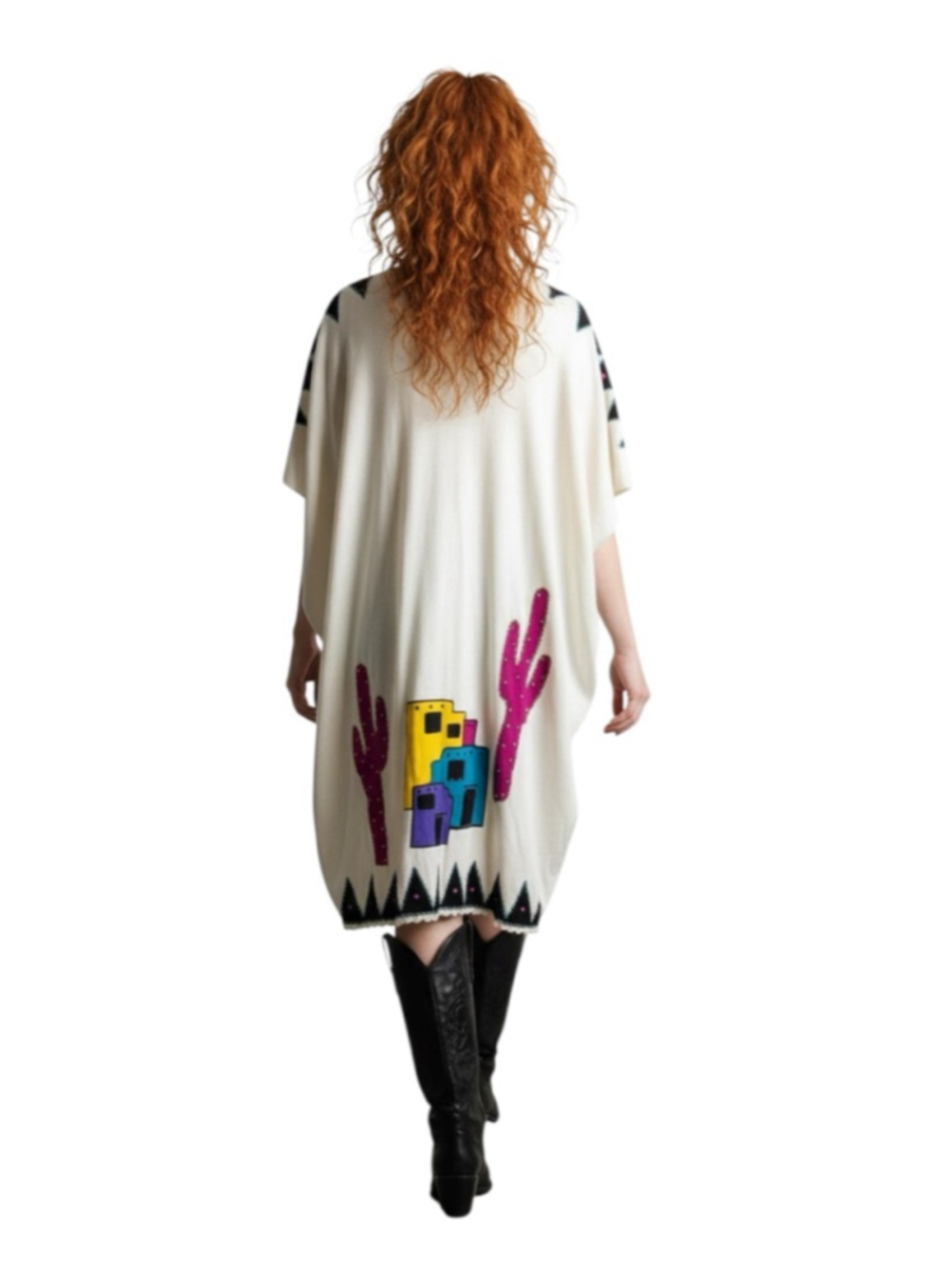 Designer Classics Western Desert Duster Kimono Cardigan, O/S, Artwear
